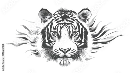 Elegant Tiger Stripes Background for Decorative Backdrops