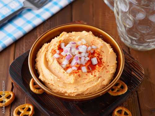 Obatzda Cheese Dip with Pretzels photo