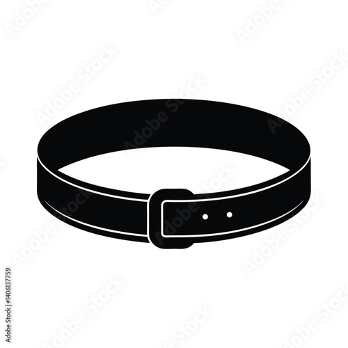 black leather belt