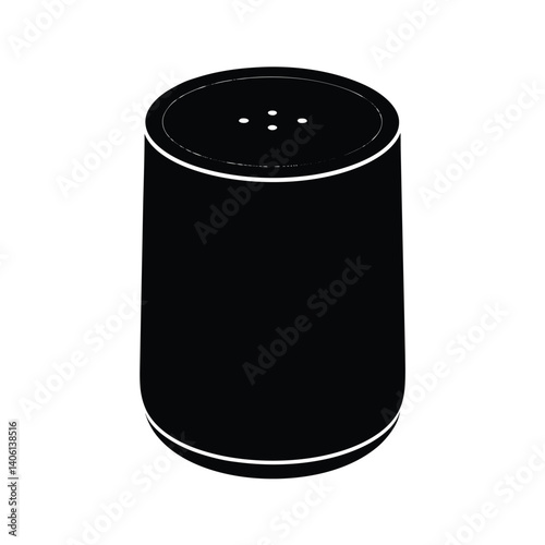 smart speaker on white background