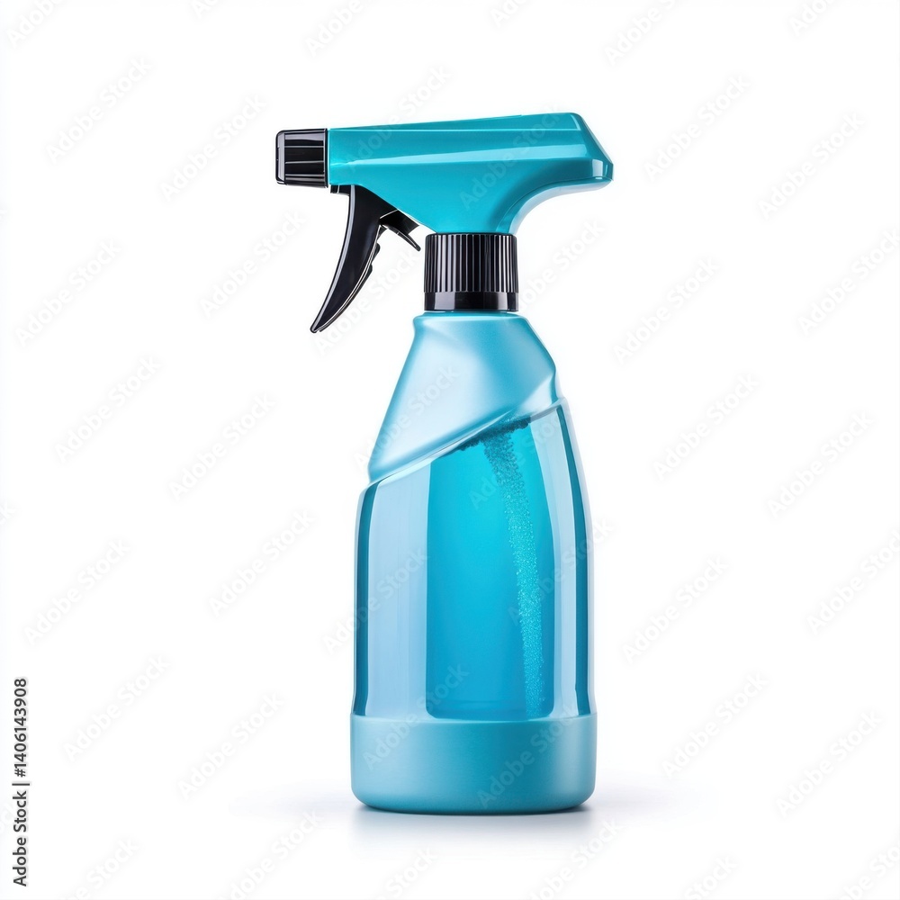 Blue Spray Bottle with Trigger Top for Cleaning Solutions and Household Use Blue Spray Bottle with Trigger Top for Cleaning Solutions and Household Use