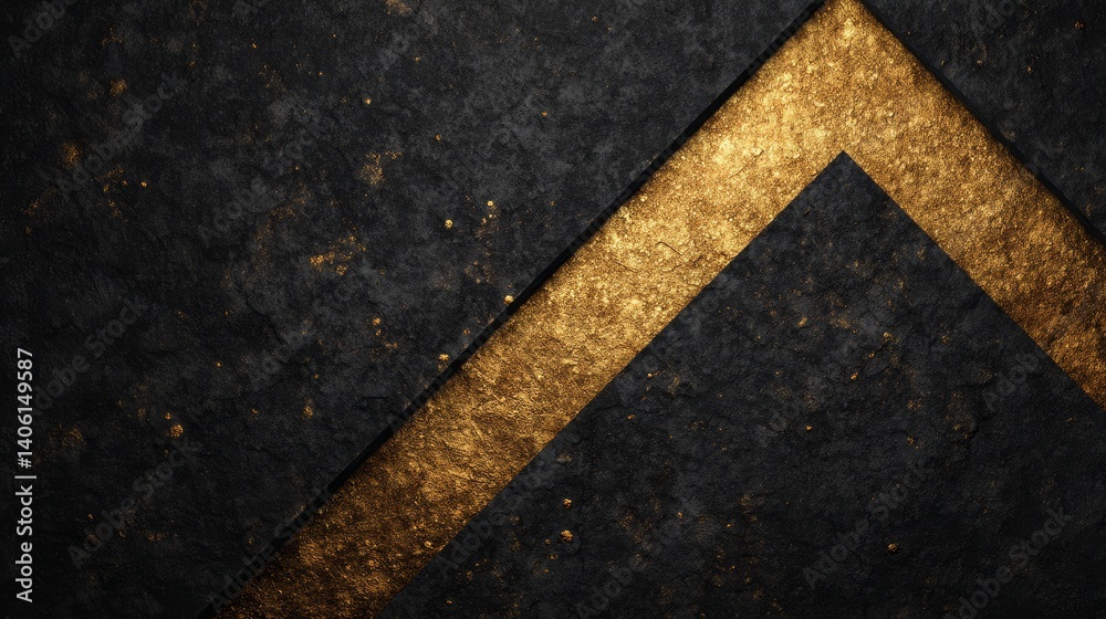 Fototapeta premium Luxurious black and gold textured background