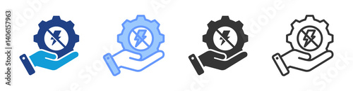 Resolution icon set multiple style collection