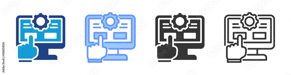 Self Service icon set multiple style collection Self Service icon set multiple style collection