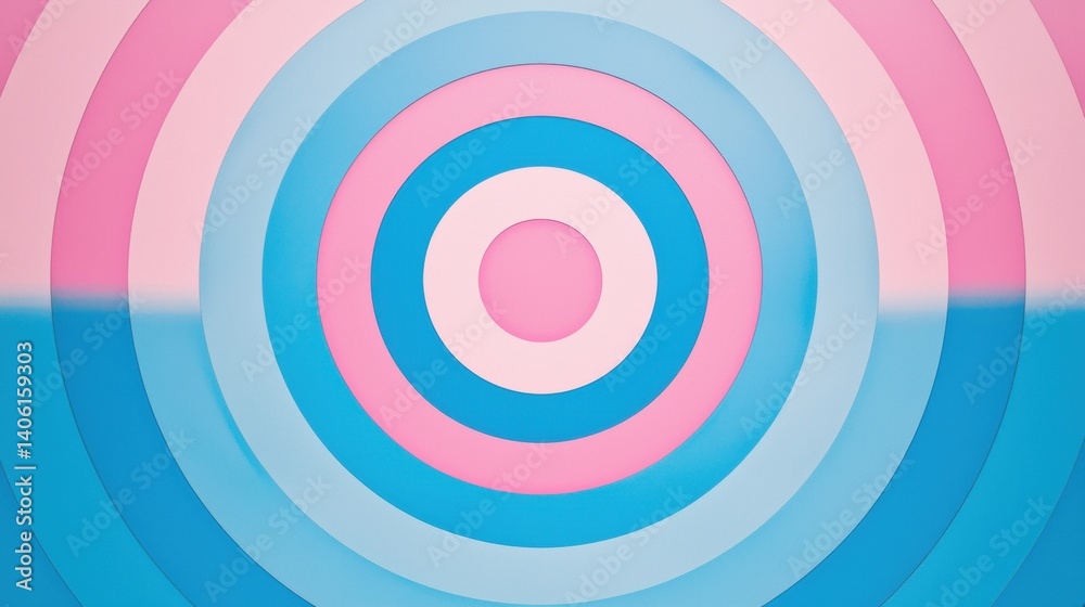 Colorful concentric circles in shades of pink and blue. Colorful concentric circles in shades of pink and blue.