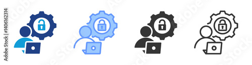 Flexible Arrangement icon set multiple style collection