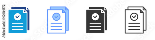 Result icon set multiple style collection