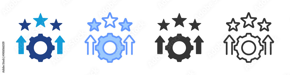 Improvement icon set multiple style collection Improvement icon set multiple style collection