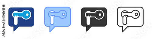 Unveiling icon set multiple style collection