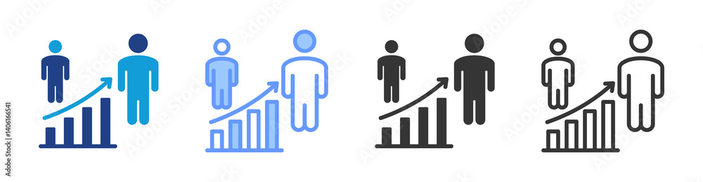 Evolution icon set multiple style collection