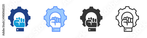 Revolution icon set multiple style collection