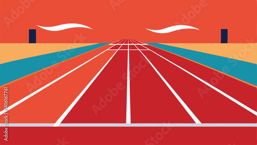 running track in a stadium