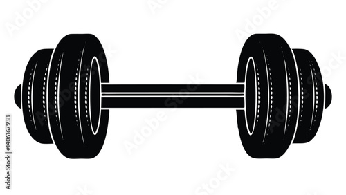 dumbbell isolated on white background