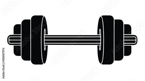 dumbbell isolated on white background