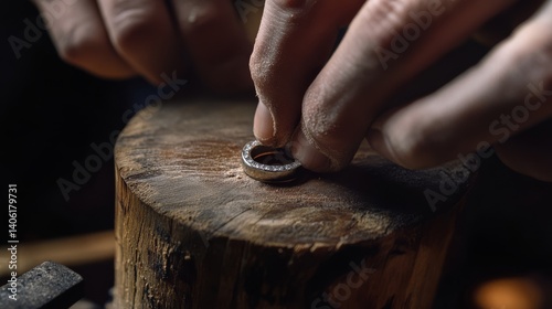 Carpenter sanding down edges of a wooden chair. Featuring furniture restoration and fine-tuning