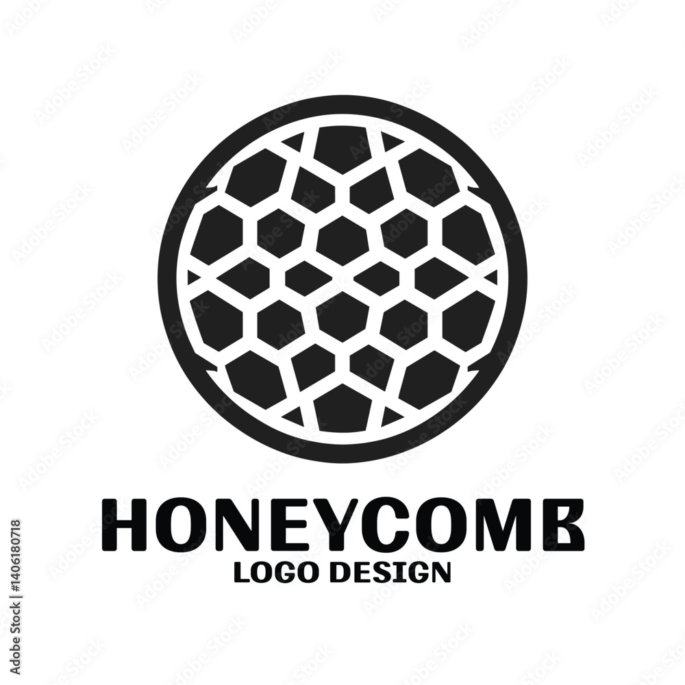 Obraz premium Honeycomb Vector Logo Design