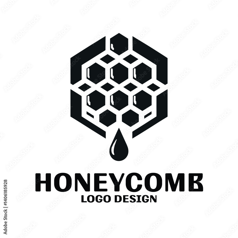 Fototapeta premium Honeycomb Vector Logo Design