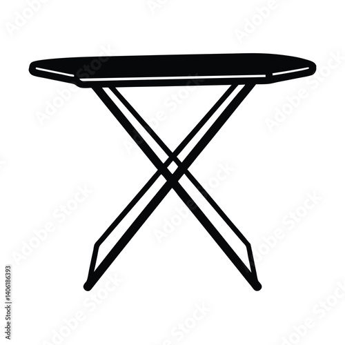 Isolated Ironing Board on White Background