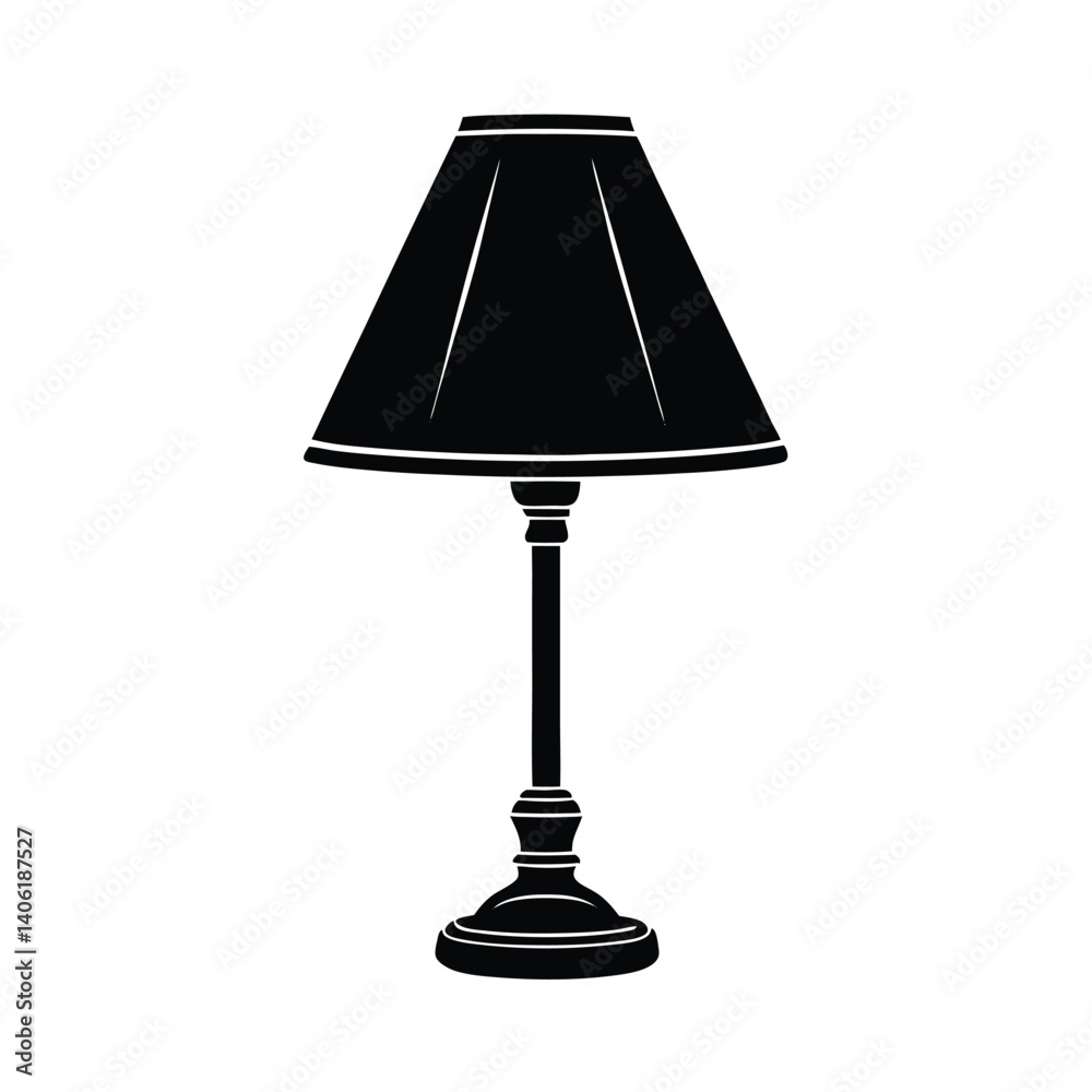 Isolated Table Lamp on White Background Isolated Table Lamp on White Background