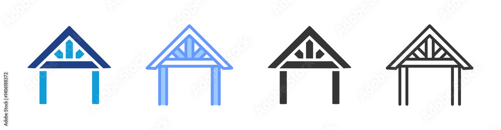 Framework icon set multiple style collection Framework icon set multiple style collection