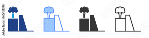 Retaining Wall icon set multiple style collection