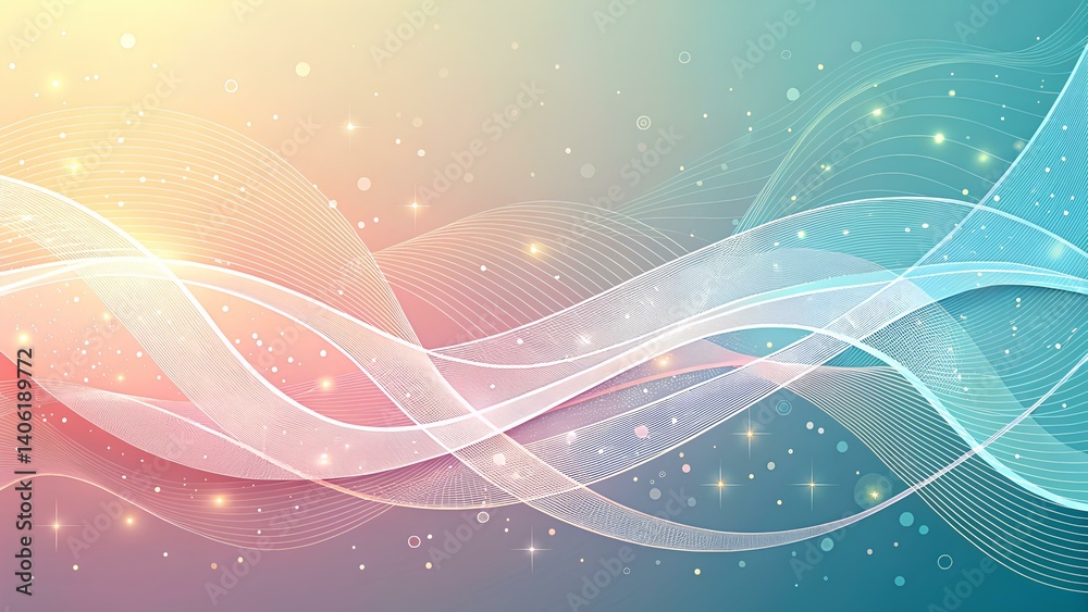 Smooth Abstract Gradient Background with Flowing Curves and Soft Light – Pastel Minimal Design Smooth Abstract Gradient Background with Flowing Curves and Soft Light – Pastel Minimal Design