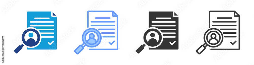 Hiring icon set multiple style collection Hiring icon set multiple style collection