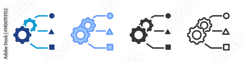 Skill Set icon set multiple style collection