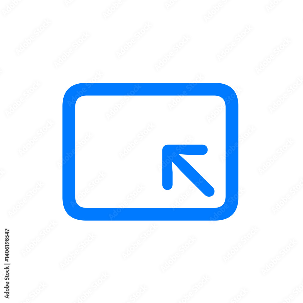 Corner Inward Arrow Icon (Outline) Corner Inward Arrow Icon (Outline)