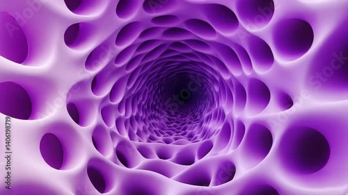 Abstract Swirling Patterns in Purple and White Tones for Design