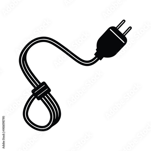 Isolated Extension Cord on White Background