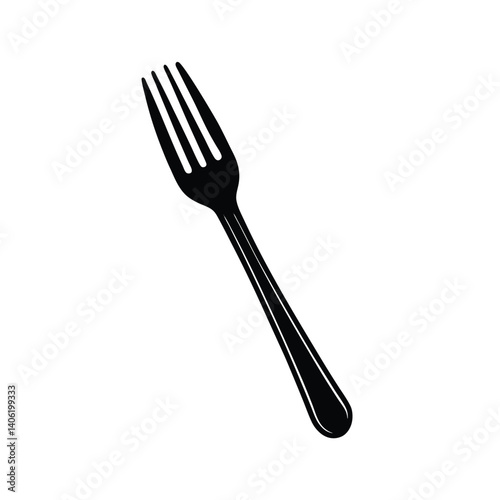 Isolated Fork on White Background