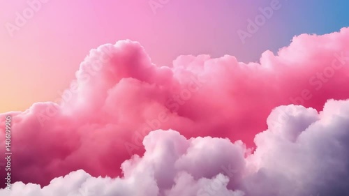 Colorful Abstract Background with Vibrant Pink and Purple Clouds