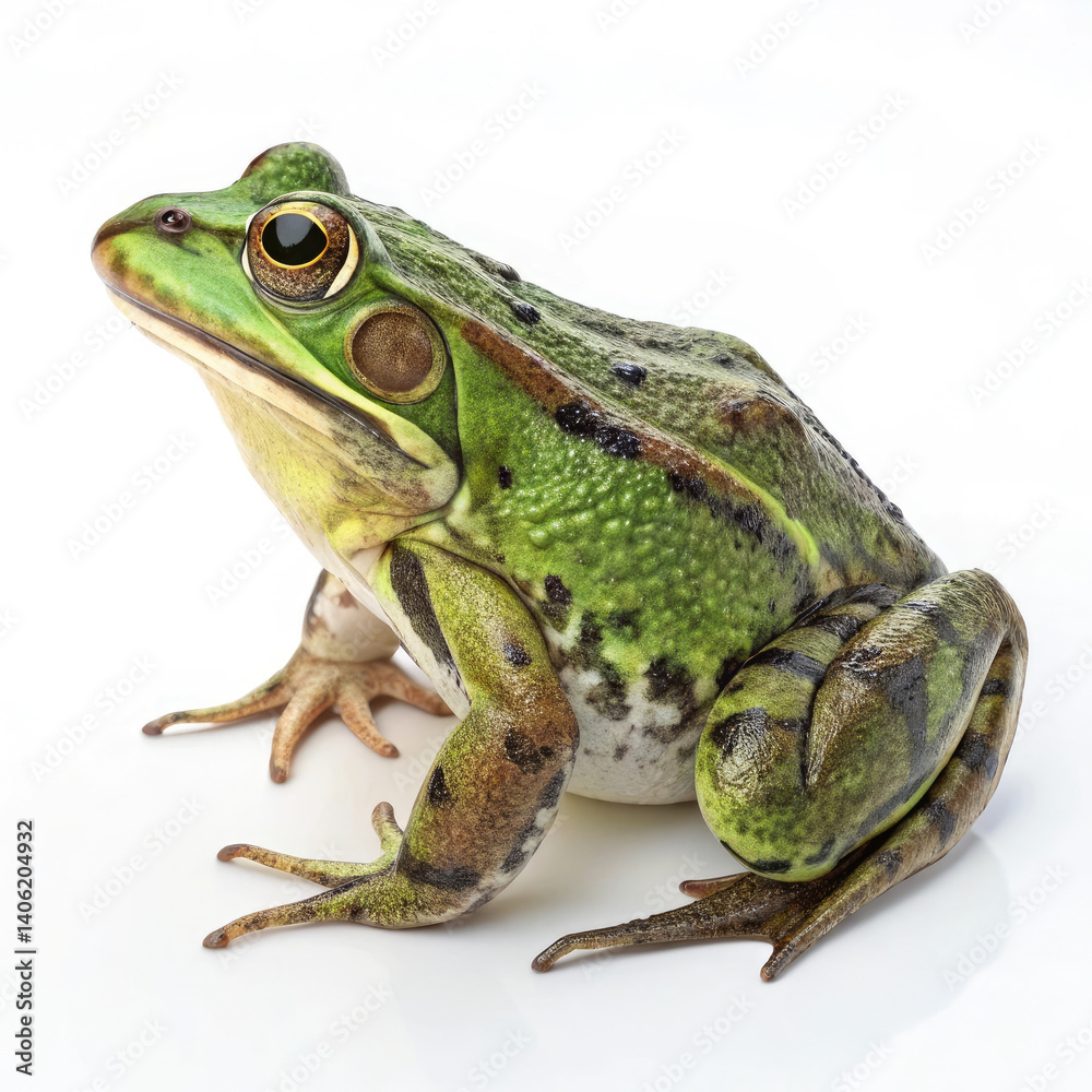 frog on white background frog on white background