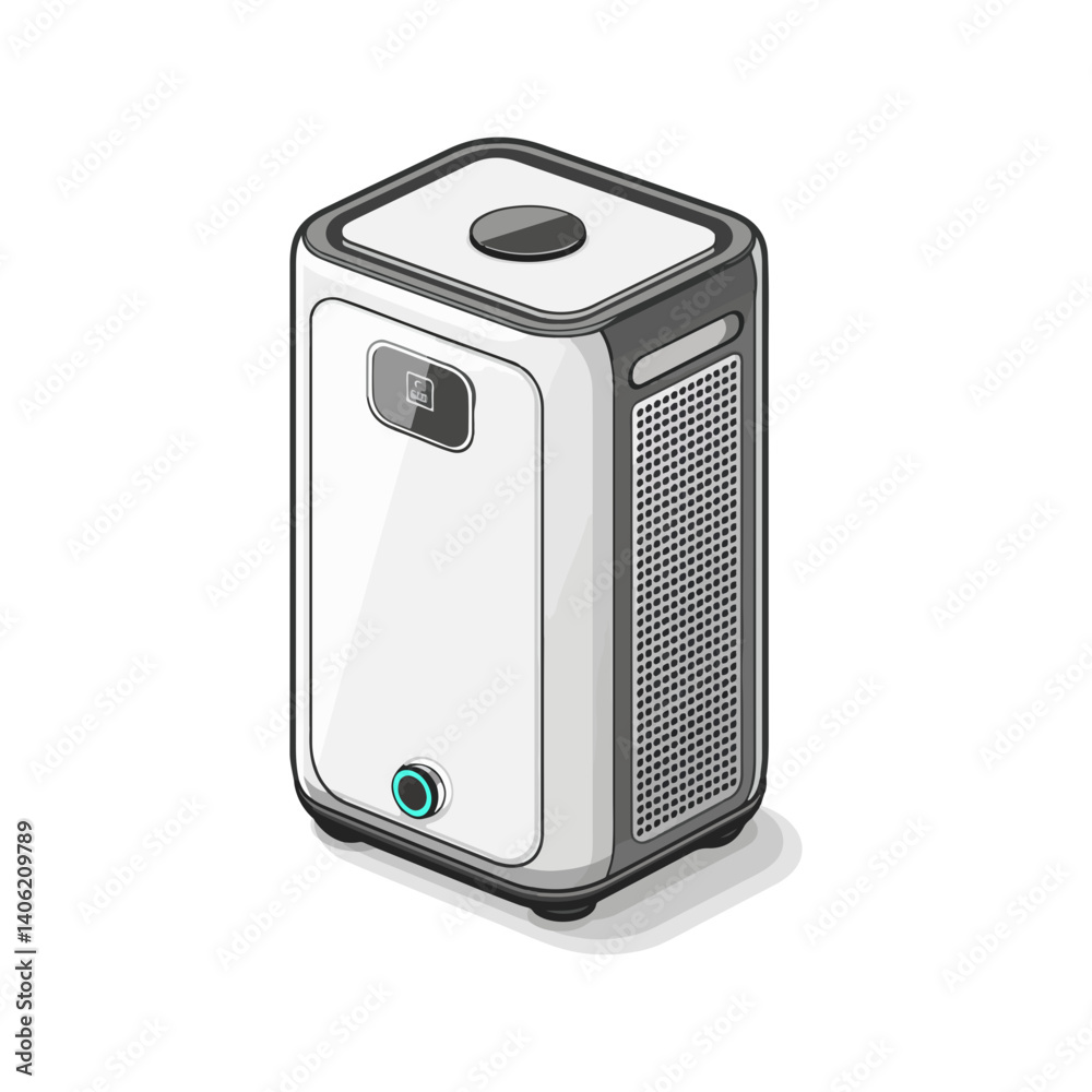 Fototapeta premium Modern Air Purifier Design Clean Air Solution for Home and Office