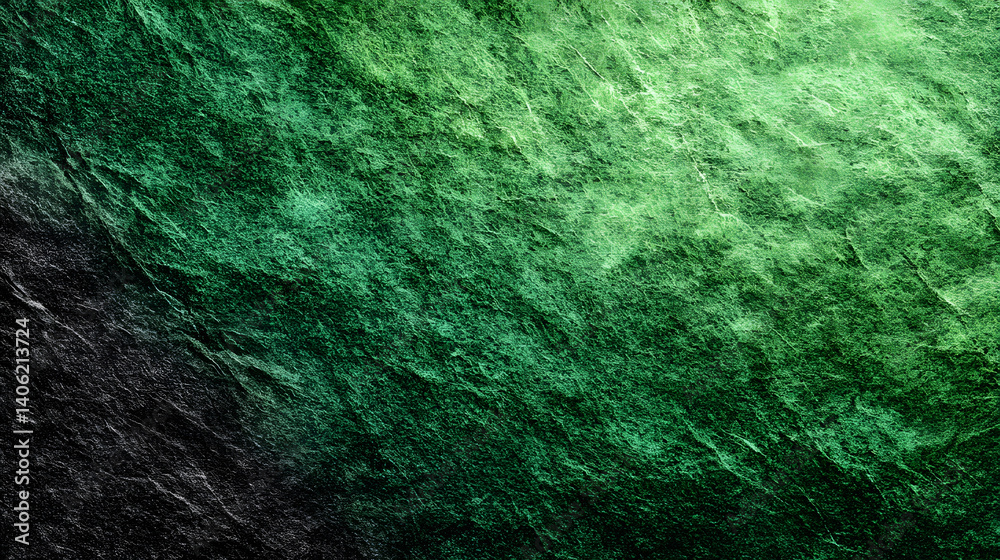 Fototapeta premium A textured surface of green and black, presenting a modern and abstract aesthetic.