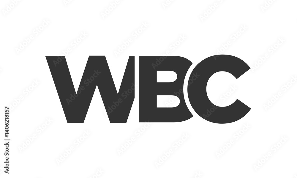 WBC logo design template with strong and modern bold text. Initial based vector logotype featuring simple and minimal typography. Trendy company identity. WBC logo design template with strong and modern bold text. Initial based vector logotype featuring simple and minimal typography. Trendy company identity.