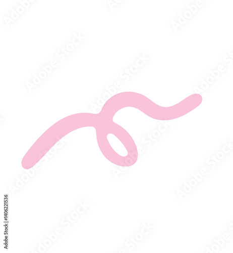 pink hair curler isolated