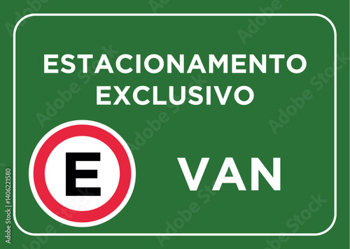 Parking signage- van-Company signboard vector - Informational Sign Vector – Clean and Professional Corporate 