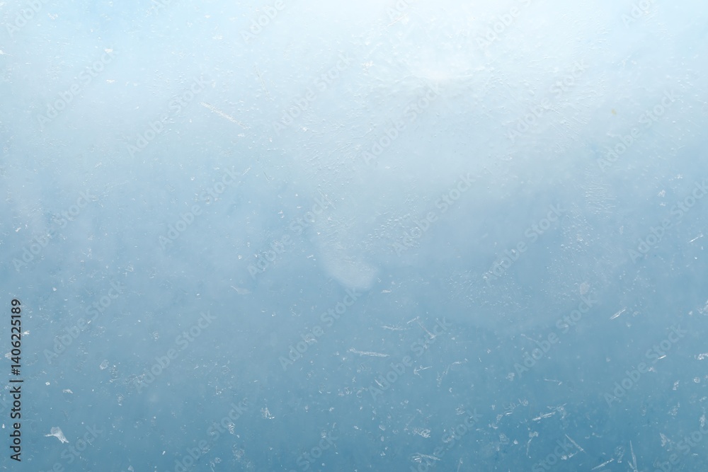 Obraz premium Texture of clear ice as background, closeup
