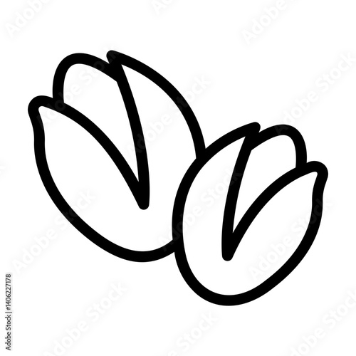 pistachio Line Icon