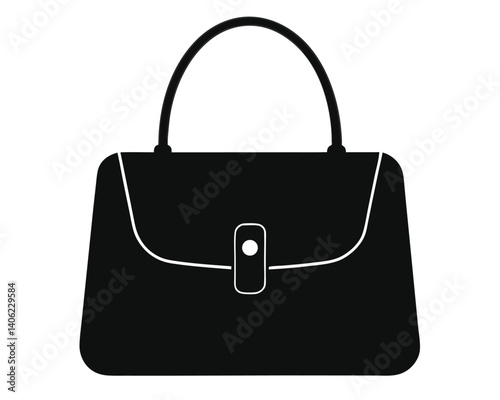 Handbag Vector Illustration, Women's Purse Graphic
