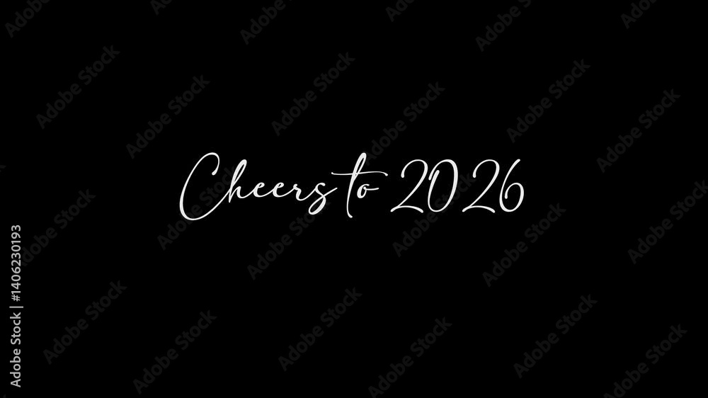 Cheers to 2026 | Text Animation Pack (3 Styles, 10s, Black Background) Cheers to 2026 | Text Animation Pack (3 Styles, 10s, Black Background)