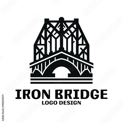 Iron Bridge Vector Logo Design