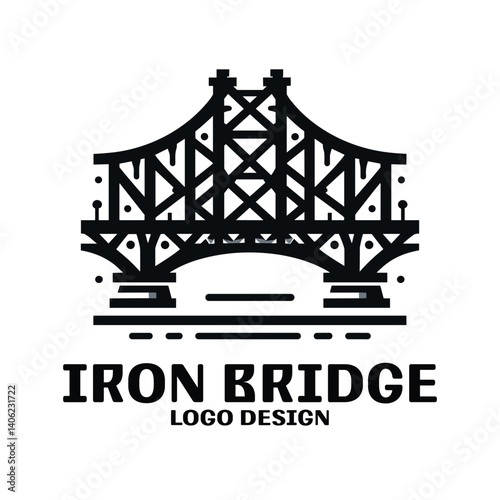 Iron Bridge Vector Logo Design