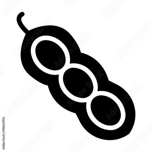 soya beans Solid icon