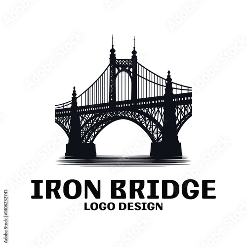 Iron Bridge Vector Logo Design