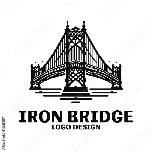 Iron Bridge Vector Logo Design
