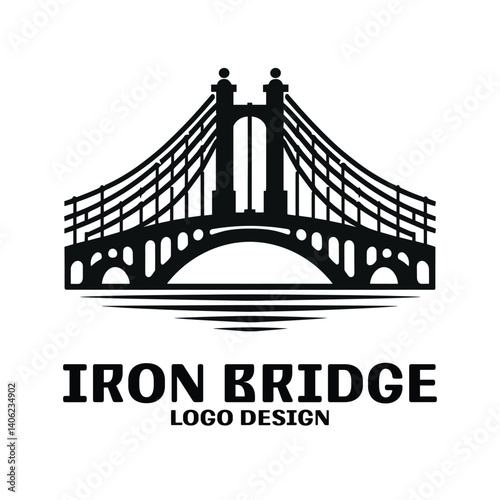 Iron Bridge Vector Logo Design