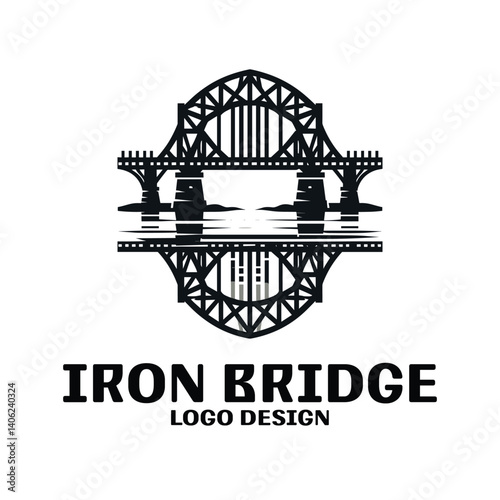 Iron Bridge Vector Logo Design